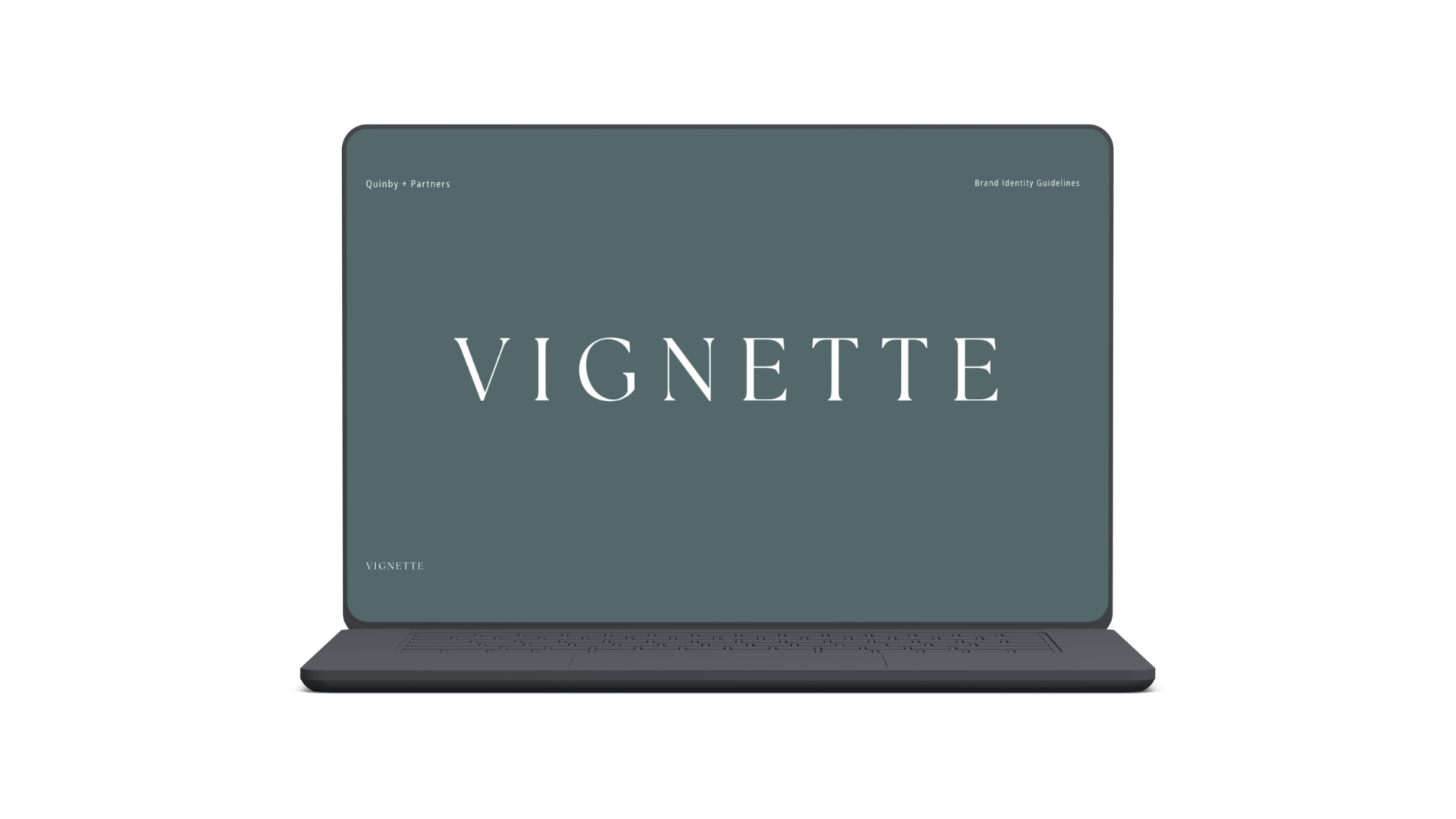 Vignette Brand Guidelines - Book mockup